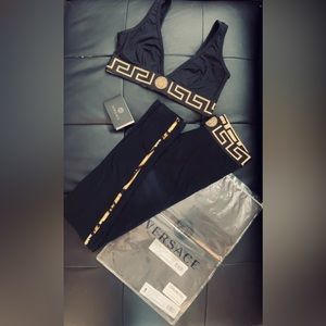 VERSACE Matching Legging Set - Adjustable Top Size 3, Bottoms size 1